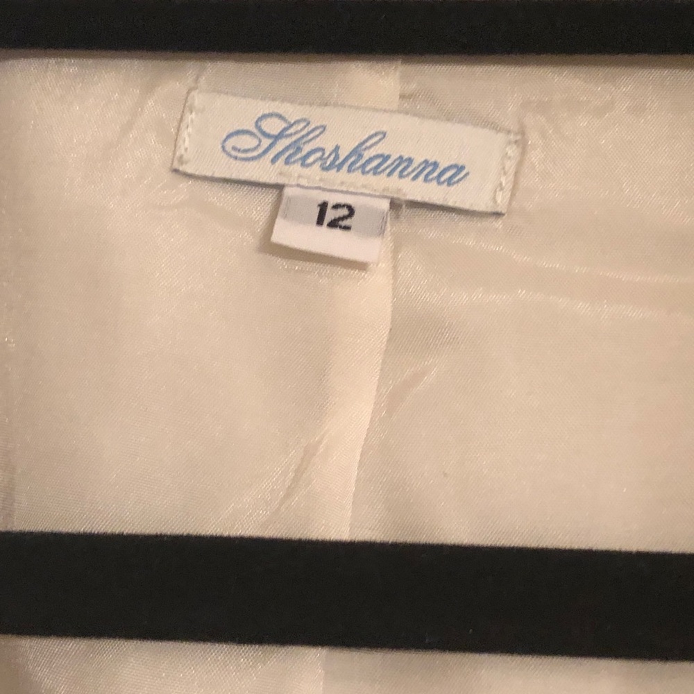 Shoshanna cream and gold lamee detailed dress - Picture 5 of 5